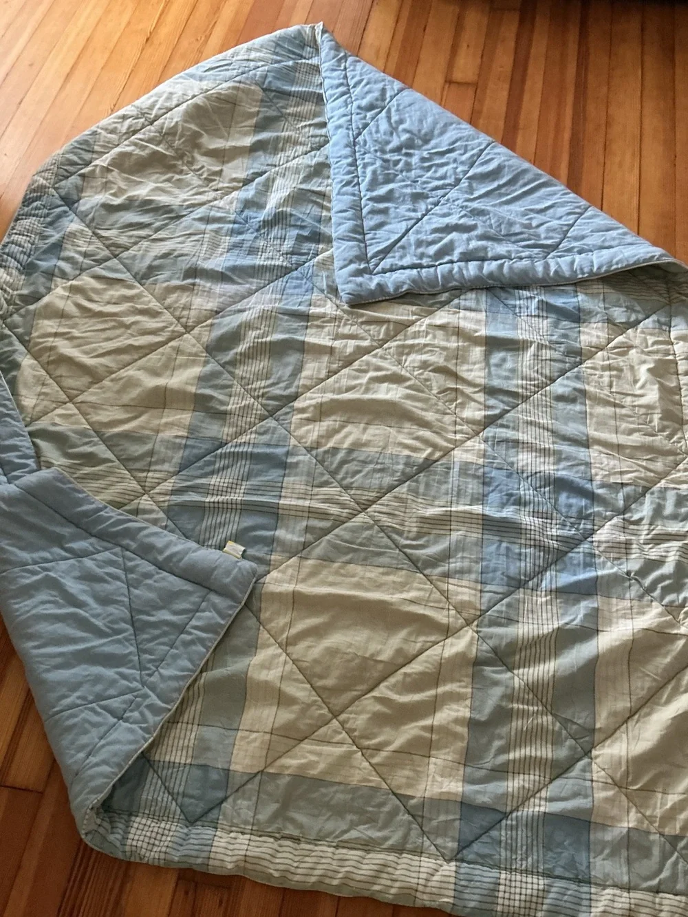 EUC Vintage Martha Stewart Blue Plaid Comforter